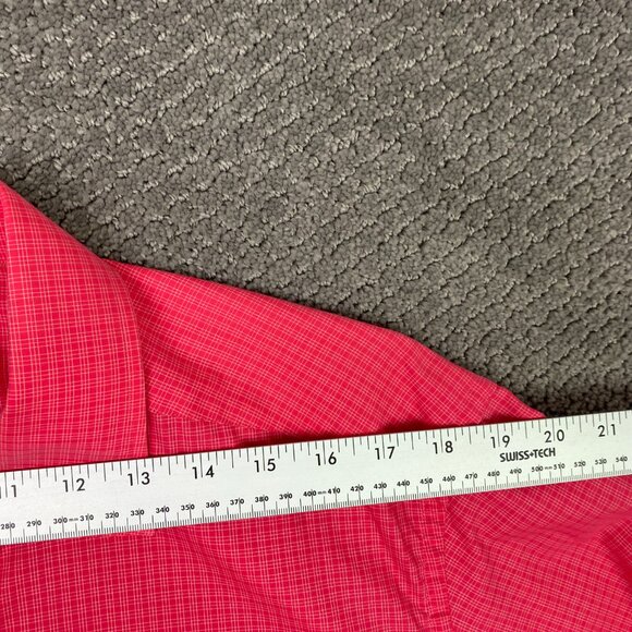 Eton Button Down Shirt Men's 44 17.5 Pink Gingham Check York Cotton - Picture 10 of 12